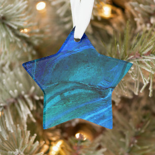 Ocean Carved Stone Ornament