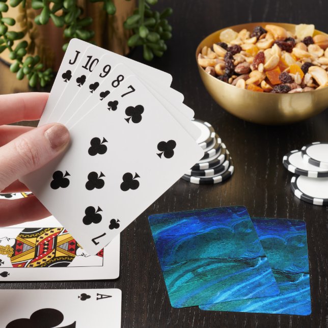 Ocean Carved Stone  Playing Cards (In Situ)