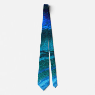 Ocean Carved Stone  Tie
