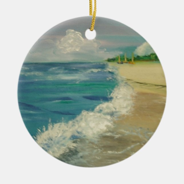 ocean ceramic tree decoration (Front)