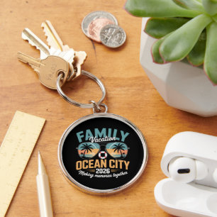 Ocean City Beach Key Ring