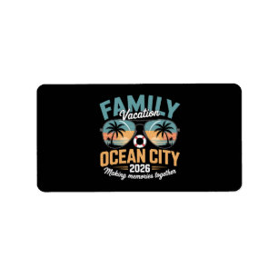 Ocean City Beach Label