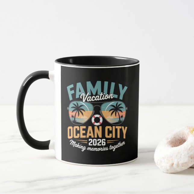 Ocean City Beach Mug (With Donut)