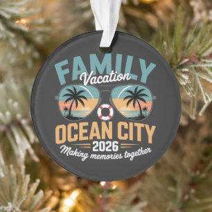 Ocean City Beach Ornament
