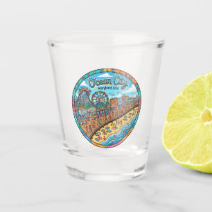Ocean City Boardwalk, Ocean City Maryland Shot Glass