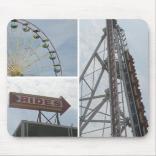 Ocean City Boardwalk Rides Mouse Pad