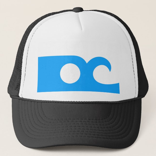 ocean city flag united state america Maryland Trucker Hat (Front)