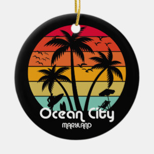Ocean City,Maryland Ceramic Ornament