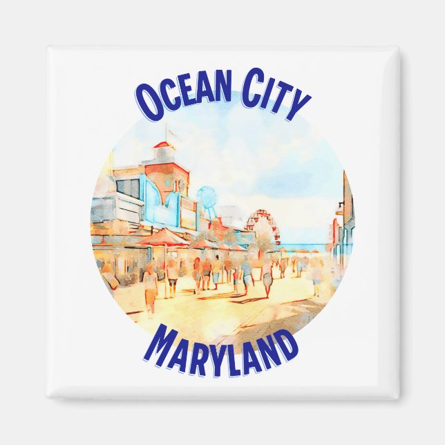 Ocean City, Maryland Magnet (Front)