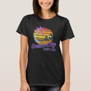 Ocean City Maryland Retro Classic Surf T-Shirt