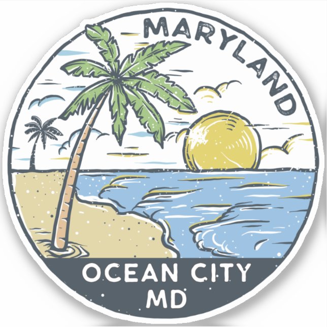 Ocean City Maryland Vintage (Front)