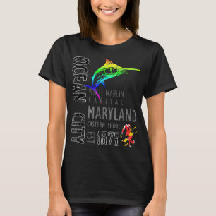 Ocean City Maryland White Marlin Capital Eastern S T-Shirt