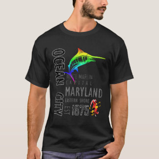 Ocean City Maryland White Marlin Capital Eastern S T-Shirt