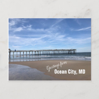 Ocean City, MD Pier Postcard