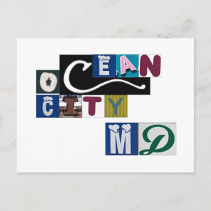 Ocean City MD Signs Postcard