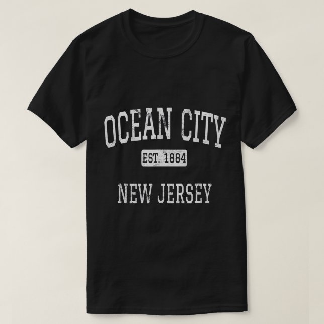 Ocean City New Jersey NJ Vintage T-Shirt (Design Front)