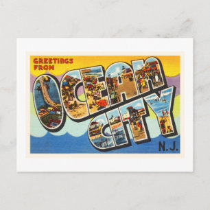 Ocean City New Jersey NJ Vintage Travel Postcard- Postcard
