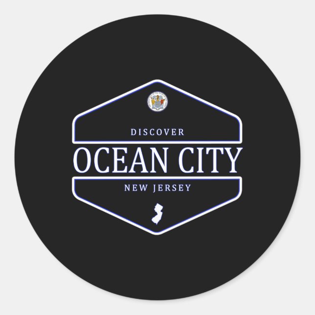 Ocean City New Jersey Ocean City Nj Classic Round Sticker (Front)