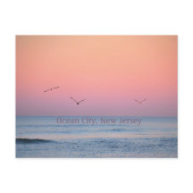 Ocean City, New Jersey Pastel Sunrise Postcard