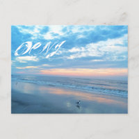 Ocean City New Jersey Post Card-Sunrise Reflection