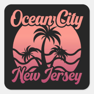 Ocean City,New Jersey Square Sticker