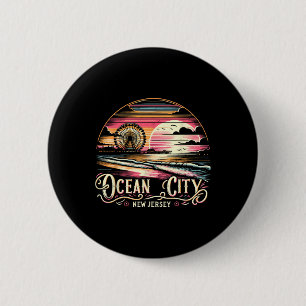 Ocean City New Jersey Travel Summer Family Vacatio 6 Cm Round Badge