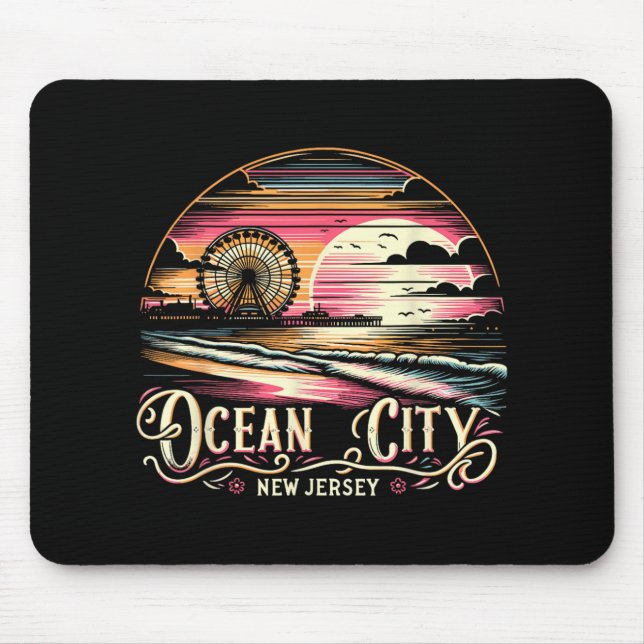 Ocean City New Jersey Travel Summer Family Vacatio Mouse Pad (Front)