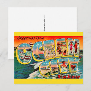 Ocean City NJ Postcard