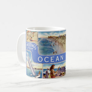 Ocean City NJ Postcard Coffee Mug