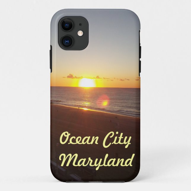 Ocean City Sunrise iPhone Case (Back)