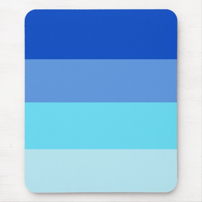 Ocean Colours Striped Pattern Mouse Pad (Front)