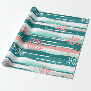 Ocean Coral Reef Pattern Wrapping Paper