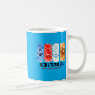 Ocean Craving Anchor Lighthouse Sailboat Coffee Mug