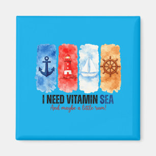 Ocean Craving Anchor Lighthouse Sailboat Magnet