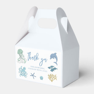 Ocean Creature Blue Baby Shower Favour Box