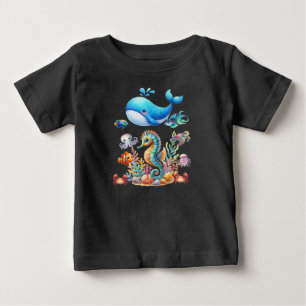 Ocean Creatures Kids Baby T-Shirt