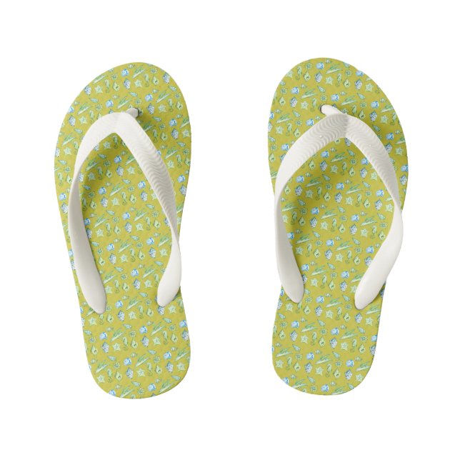 Ocean creatures kid's thongs (Footbed)
