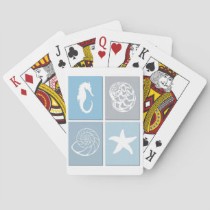 Ocean Creatures Silhouette Playing Cards