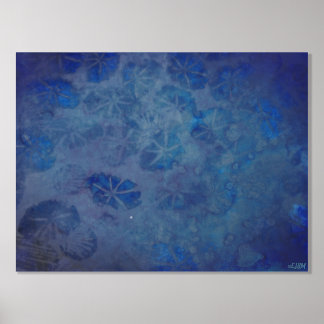 Ocean Creatures Silver Foil Print