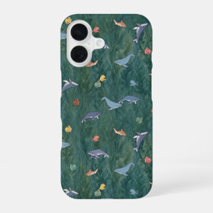 Ocean Creatures (Whale, Octopus & Shark) iPhone 16 Case