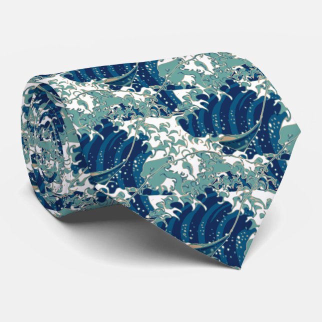 Ocean Crest Tie (Rolled)