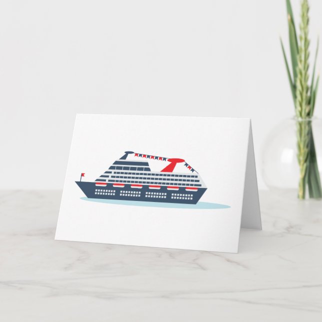 Ocean Cruise Ship Card (Front)
