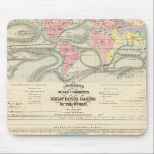 Ocean Currents and the Great River Basins Mouse Pad