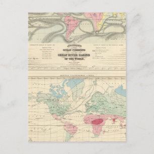 Ocean Currents and the Great River Basins Postcard