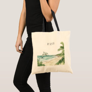 Ocean Dolphin Sea Turtles Beach Tote Bag