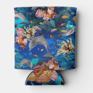 Ocean Dolphins Tropical Coral Reef Can Cooler