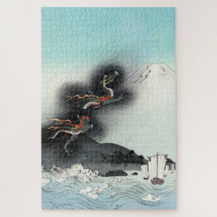 Ocean Dragon Rising to Mt. Fuji HOKUSAI Ukiyo-e Jigsaw Puzzle