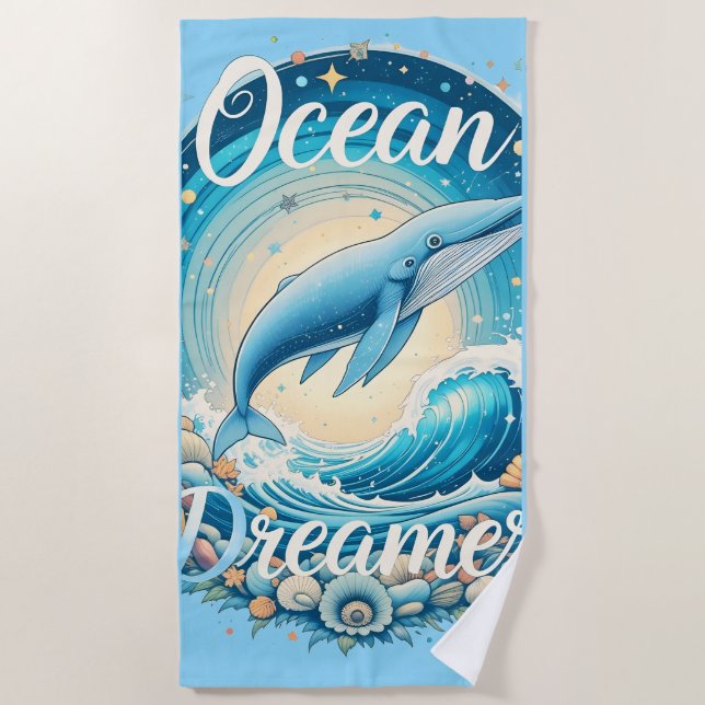 Ocean Dreamer  Beach Towel (Front)