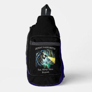 Ocean Dreams: Dive, Explore, Live! Sling Bag