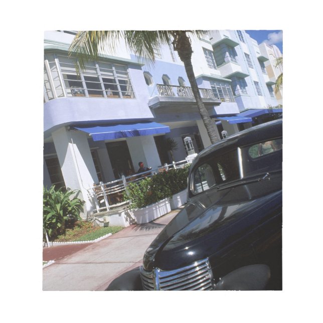 Ocean Drive, Miami Beach Florida Notepad (Front)